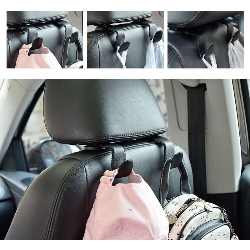 Car Hidden Multi-function Seat Back Seat Small Hook(Black)