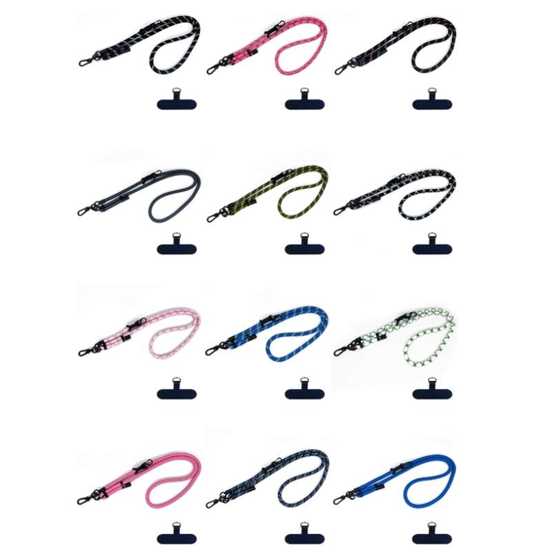 10mm Thick Rope Mobile Phone Anti-Lost Adjustable Lanyard Spacer(Navy)