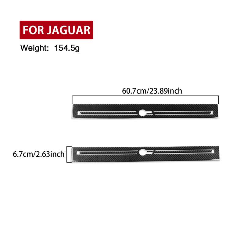 For Jaguar F-TYPE 2013+ Left And Right Drive Universal Door Sill Decorative Sticker(Red)