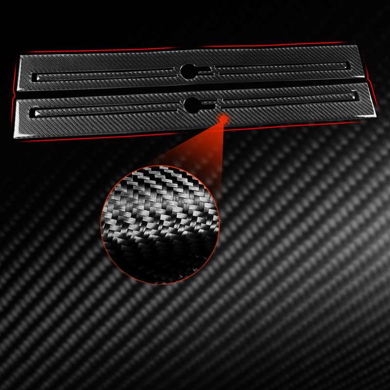 For Jaguar F-TYPE 2013+ Left And Right Drive Universal Door Sill Decorative Sticker(Red)