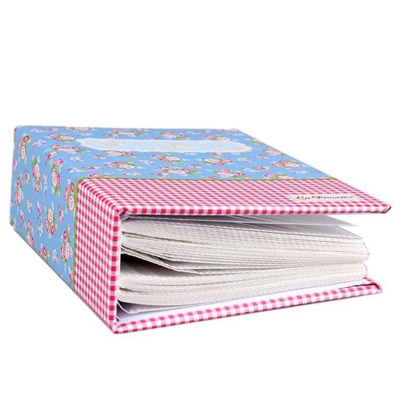 6 inch 100 Sheets 4R Small Floral Flower Pocket Photo Album(Orange)