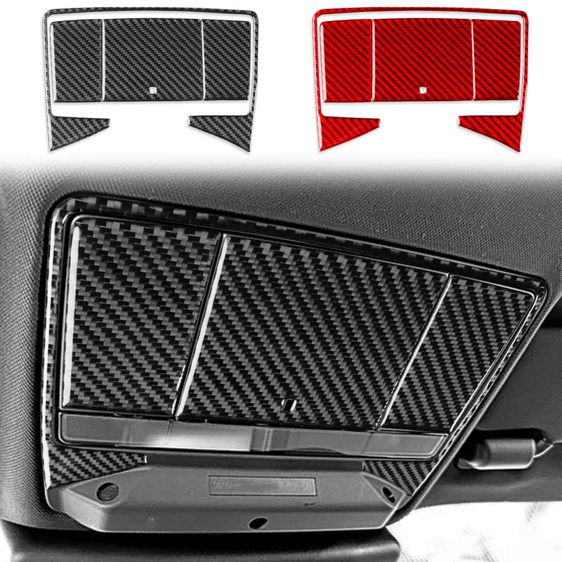 For Jaguar F-TYPE 2013+ Left And Right Drive Universal Reading Light Decorative Sticker(Black)