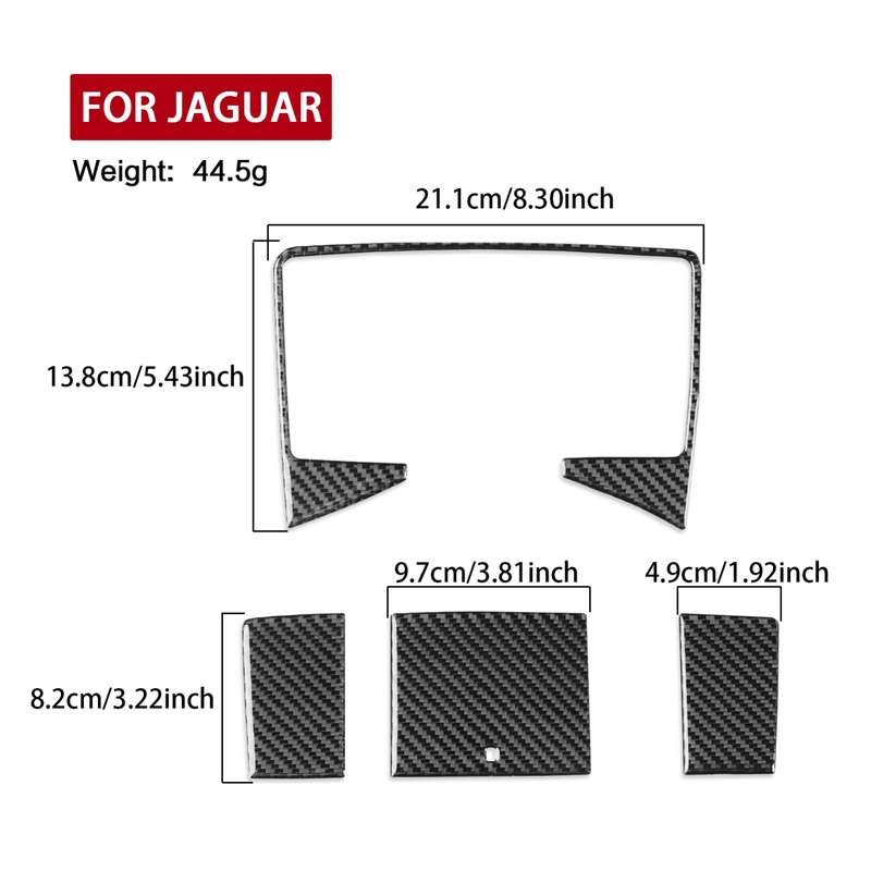 For Jaguar F-TYPE 2013+ Left And Right Drive Universal Reading Light Decorative Sticker(Black)
