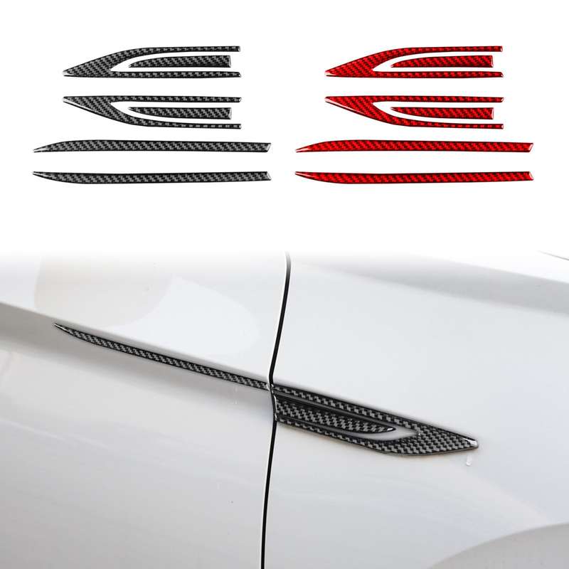 For Volkswagen Sagitar 2019-2023 6pcs /Set Left-hand Drive Fender Sticker(Red)