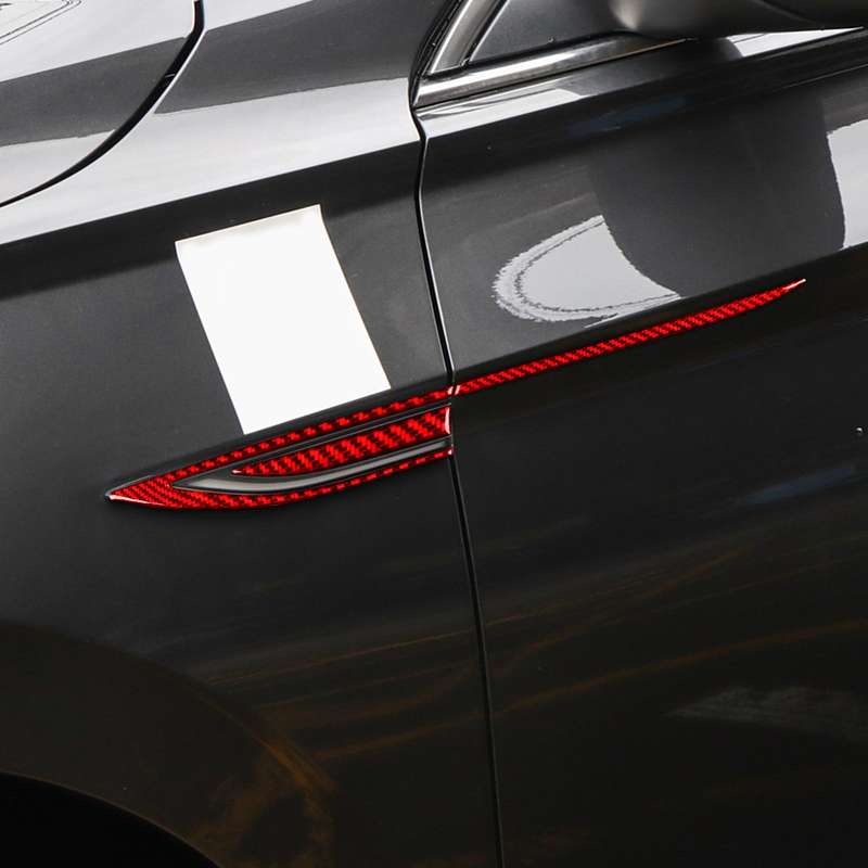 For Volkswagen Sagitar 2019-2023 6pcs /Set Left-hand Drive Fender Sticker(Red)