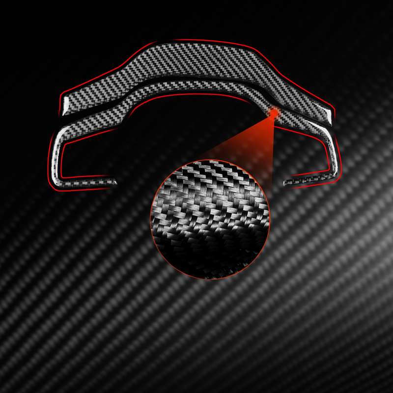 For Jaguar F-TYPE 2013+ Left And Right Drive Universal Steering Wheel Cover Sticker(Red)