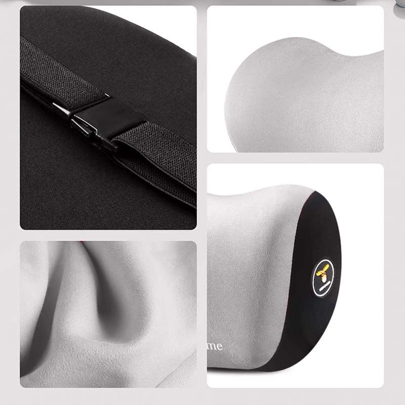 Car Memory Foam Neck Pillow Seat Spine Pillow, Color: Gray Headrest