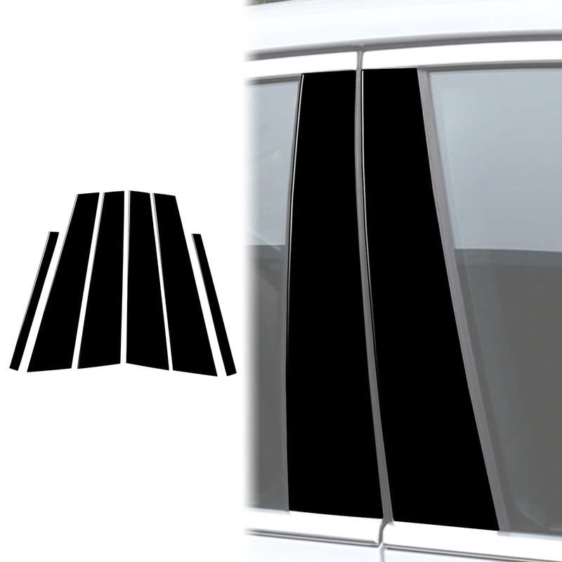 For BMW 3 Series G20 Universal B-pillar Decorative Sticker for Left and Right Drive(Black)