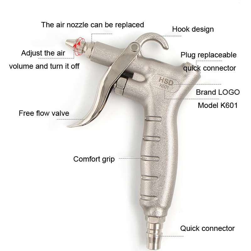 HSD K601 Decontamination Jet Dust Cleaner With Long Nozzle And Short Nozzle