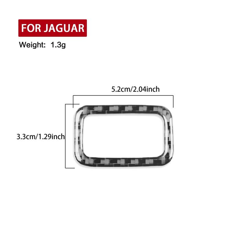 For Jaguar F-TYPE 2013+ Left And Right Drive Universal Trunk Button Sticker(Red)