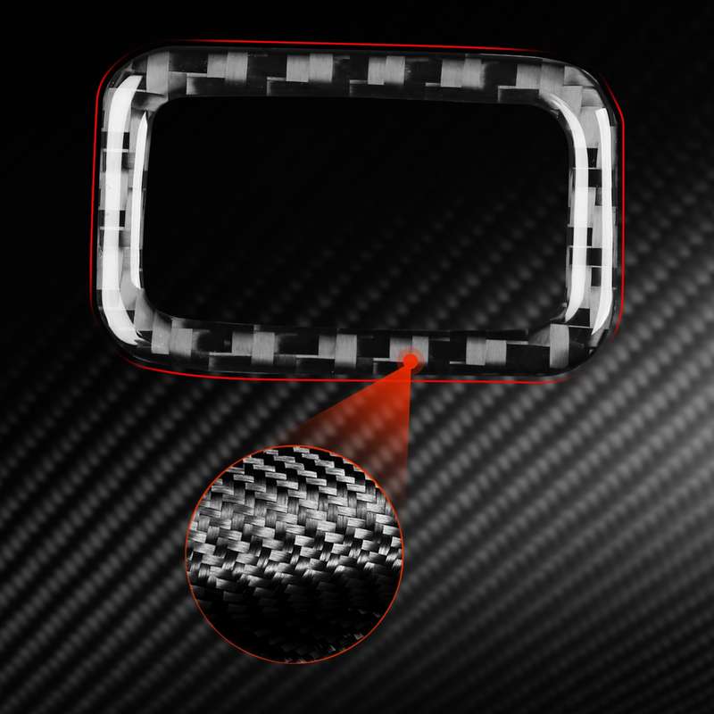 For Jaguar F-TYPE 2013+ Left And Right Drive Universal Trunk Button Sticker(Red)