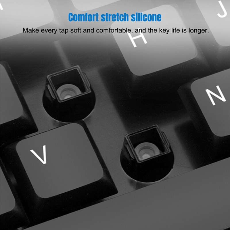 K-Snake WK800 Wireless 2.4G Keyboard Mouse Set Tabletop Computer Notebook Business Office House Use,