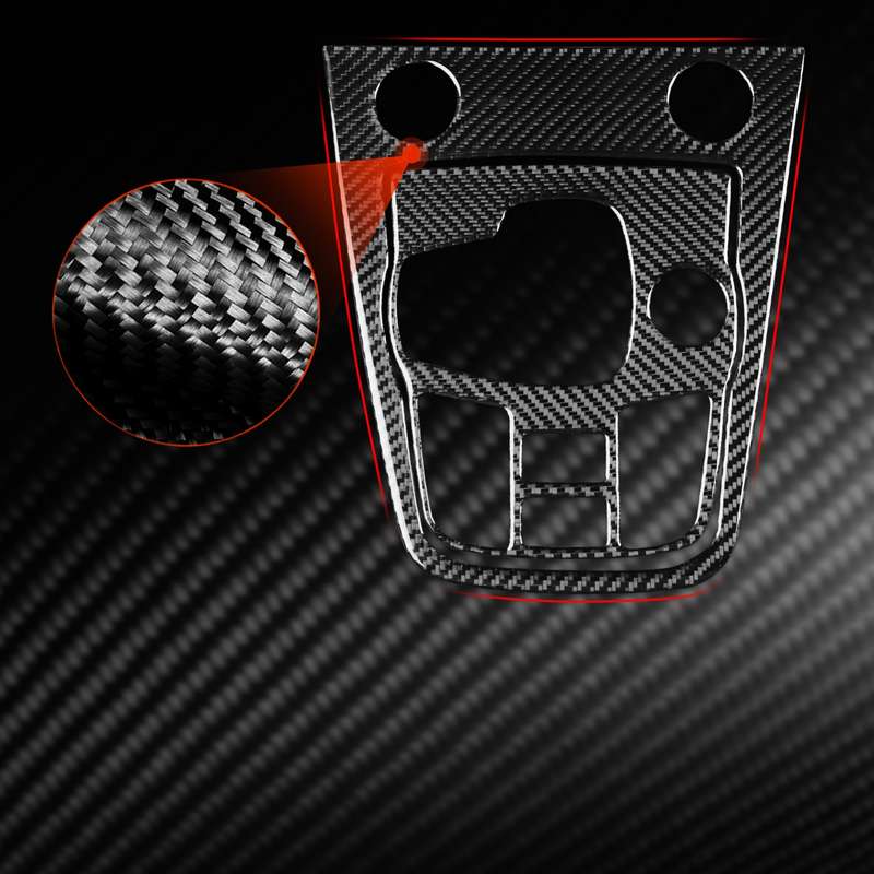 For Jaguar F-TYPE 2013+ 2pcs/ Set Panel Gear Position Decorative Sticker, Size: Left-hand Drive(Red)