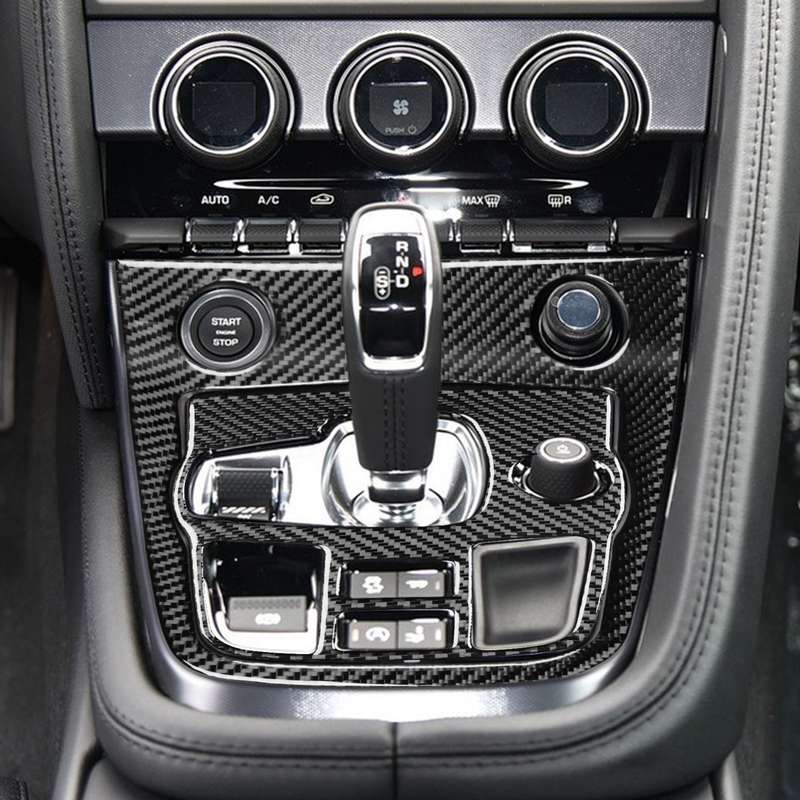 For Jaguar F-TYPE 2013+ 2pcs/ Set Panel Gear Position Decorative Sticker, Size: Left-hand Drive(Red)