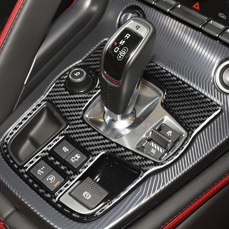 For Jaguar F-TYPE 2013+ Gear Panel Decorative Sticker, Size: Right-hand Drive(Black)