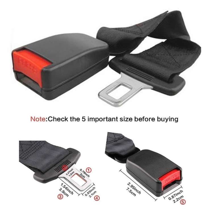 One Support and Two Extension Belt Car Rear Two-seat Seat Safety Belt Connector