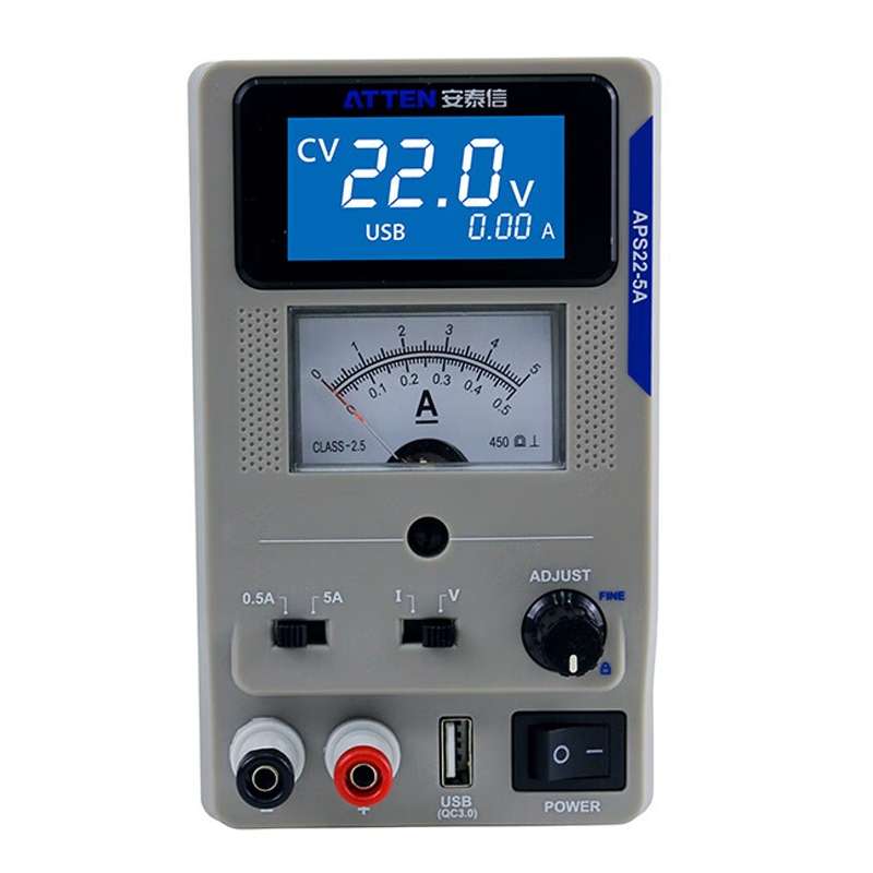 ATTEN APS22-5A 22V 5A USB Digital Variable Adjustable Laboratory DC Power Supply For Mobile Repair,