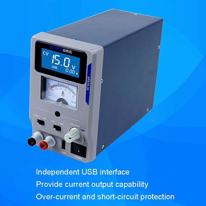 ATTEN APS22-5A 22V 5A USB Digital Variable Adjustable Laboratory DC Power Supply For Mobile Repair,