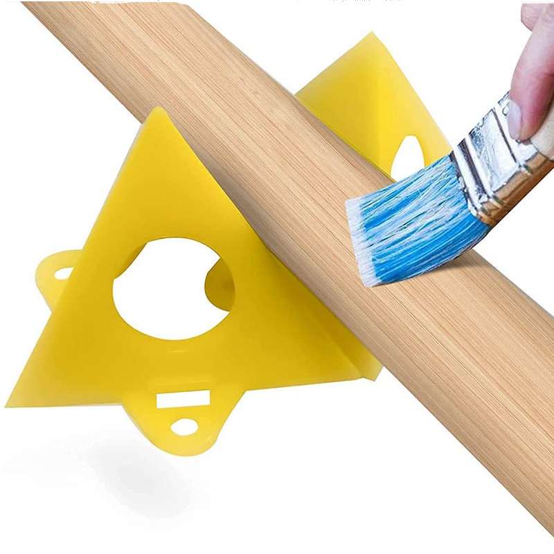 10pcs/Pack Woodworking Paint Pyramid Stands Cone Support Stand(Champagne)