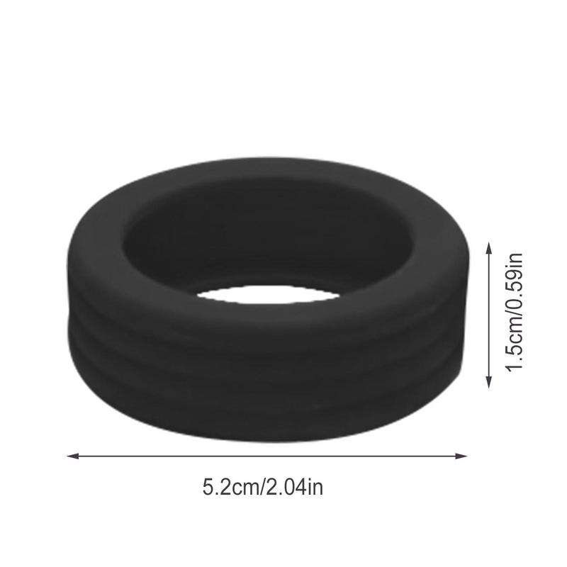 8pcs /Set Silicone Luggage Wheels Cover Protector Silent Anti Wear Caster Shoes(Black)