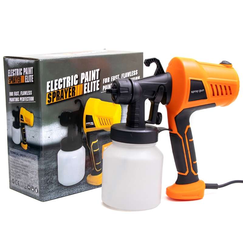 HILDA High Voltage Motorized Paint Spray Tool Portable And Detachable, Specification: EU Plug Orange