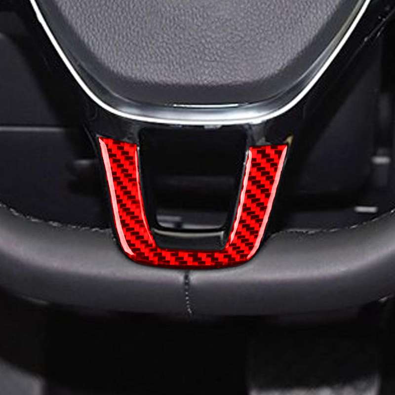 For Volkswagen Sagitar 2019-2023 Left-hand Drive Steering Wheel Chin Decoration Sticker(Black)