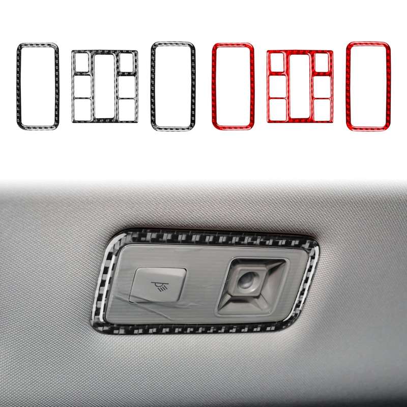 For Volkswagen Sagitar 2019-2023 3pcs /Set Left-hand Drive Reading Light Button Sticker(Red)