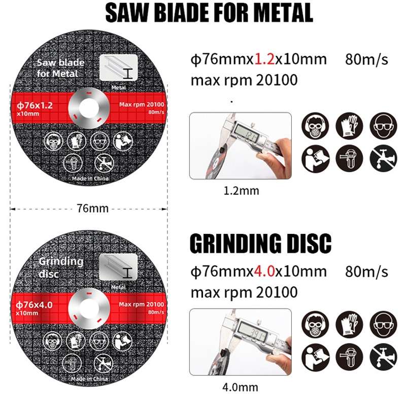 HILDA Grinding Tools Li-Ion Angle Grinder Accessories, Model: Saw Blade