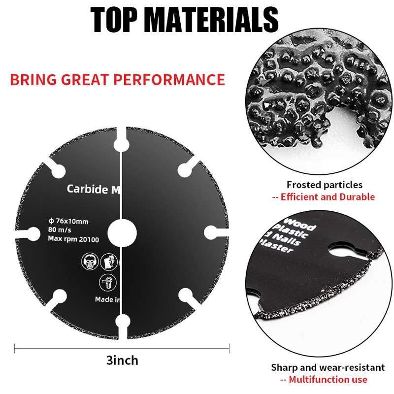 HILDA Grinding Tools Li-Ion Angle Grinder Accessories, Model: Dry Cutting Blade