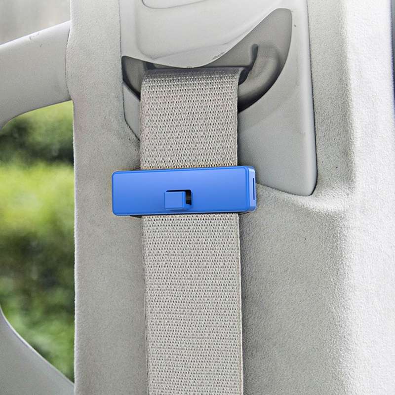 SHUNWEI 1pair Car Safety Belt Limiter Anti-Stranglehold Clip(White)