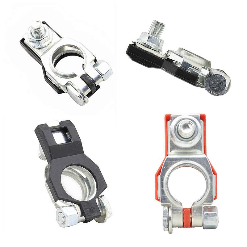 Car Battery Connector Pure Copper Tinned Battery Clamp(1pair)
