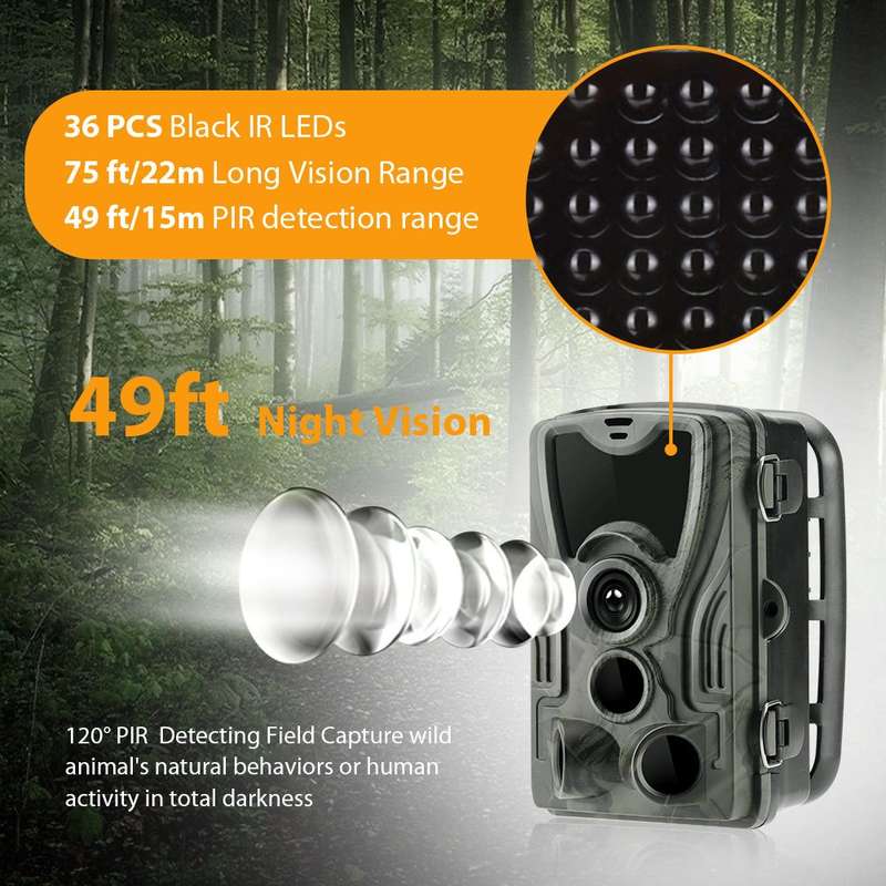 Suntek HC-801A 2.7K Outdoor Tracking Camera Infrared Night Vision Monitoring Camera