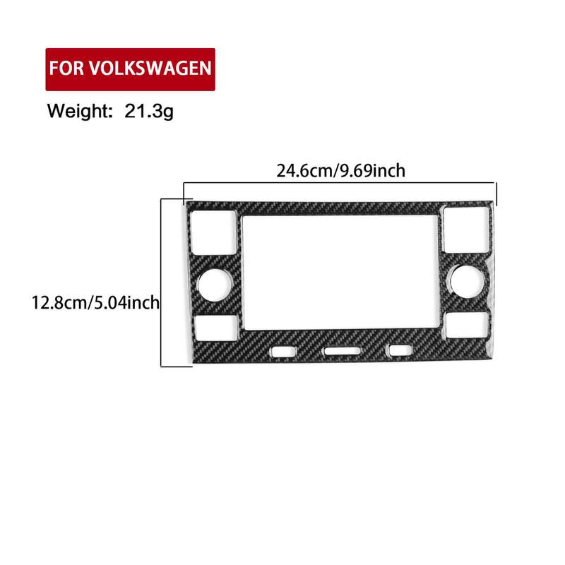 For Volkswagen Sagitar 2019-2023 Left-hand Drive Multimedia Panel Sticker(Red)