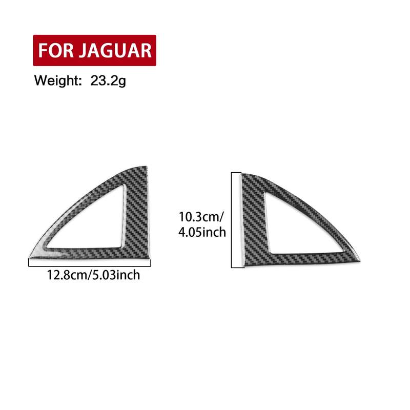 For Jaguar F-TYPE 2013+ Universal Inner A-pillar Speaker Cover For Both Left And Right Driving(Black