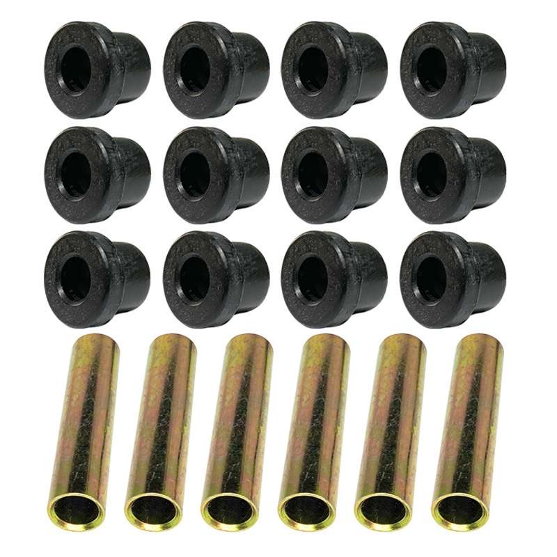 Golf Cart Front And Rear Steel Plate Rubber Sleeve Iron Sleeve Kit Leaf Spring Bushings, Specificati