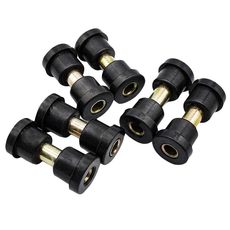 Golf Cart Front And Rear Steel Plate Rubber Sleeve Iron Sleeve Kit Leaf Spring Bushings, Specificati