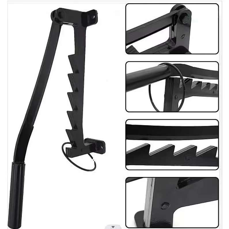 Wall Mounted Manual Wood Splitter High Carbon Steel Fire Wood Cutter, Spec: With Long Handle