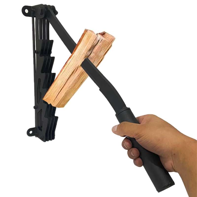 Upgrade Wall Mounted Manual Wood Splitter High Carbon Steel Fire Wood Cutter With A Long Handle Set