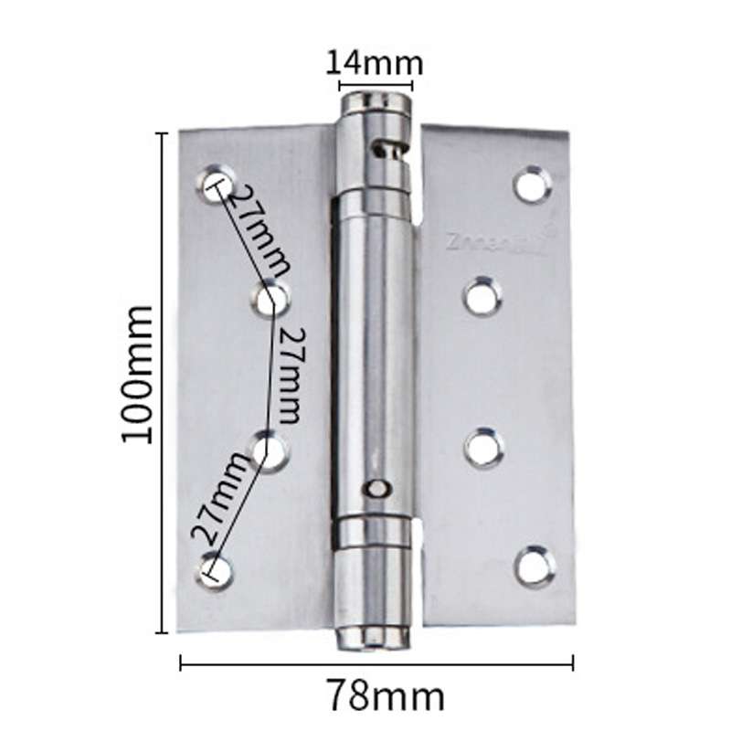 2pcs /Set 4 Inch Stainless Steel Hinge Free Slotting Door Switch Hinge