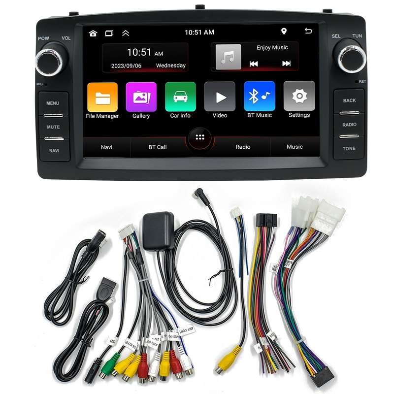 For BYD F3 7 inch Car Android Navigation Bluetooth FM Radio, Memory: 2+32G