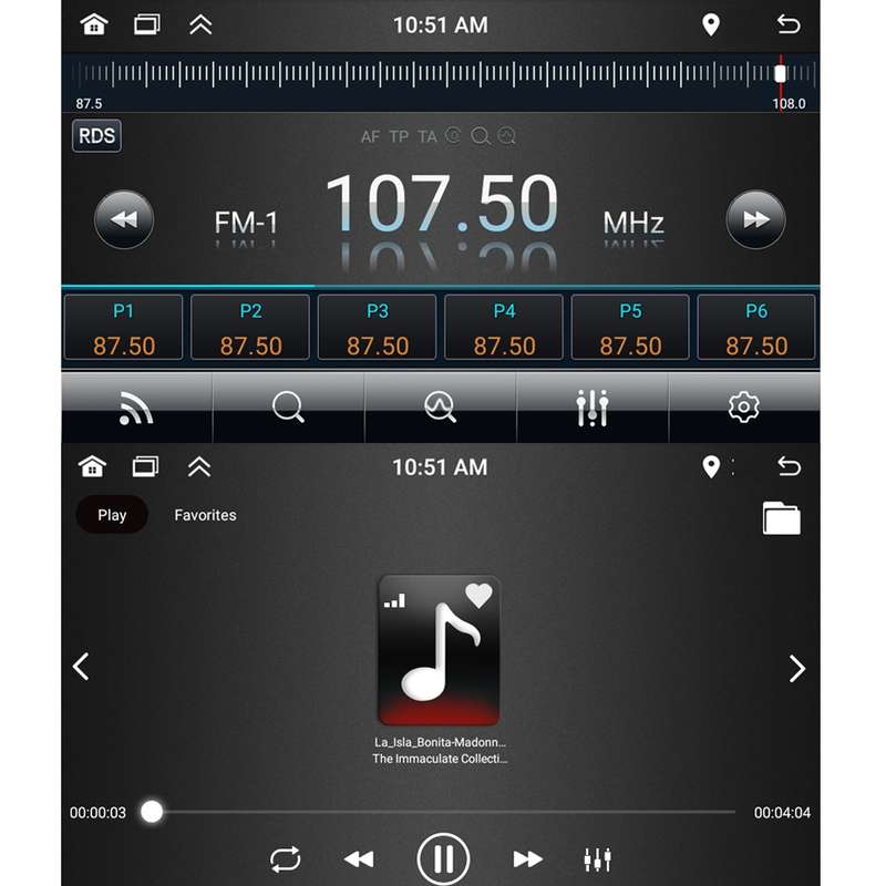 For BYD F3 7 inch Car Android Navigation Bluetooth FM Radio, Memory: 2+32G