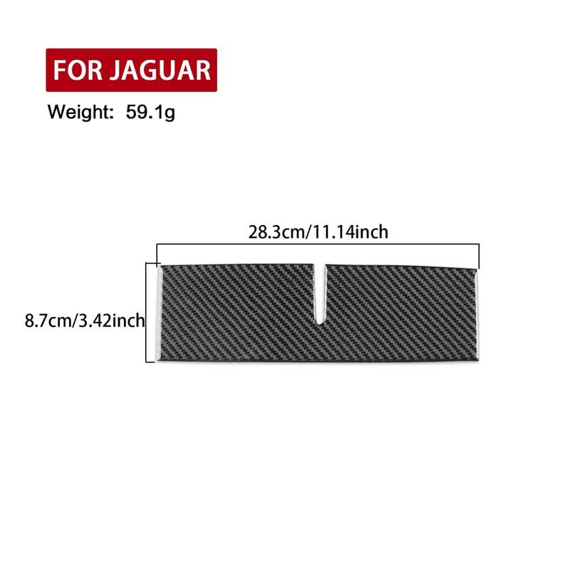 For Jaguar F-TYPE 2013+ Universal Center Console Sticker For Left And Right Drive(Black)