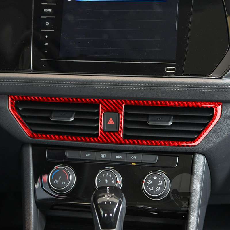 For Volkswagen Sagitar 2019-2023 B Model Left-hand Drive Center Console Air Outlet Sticker(Red)