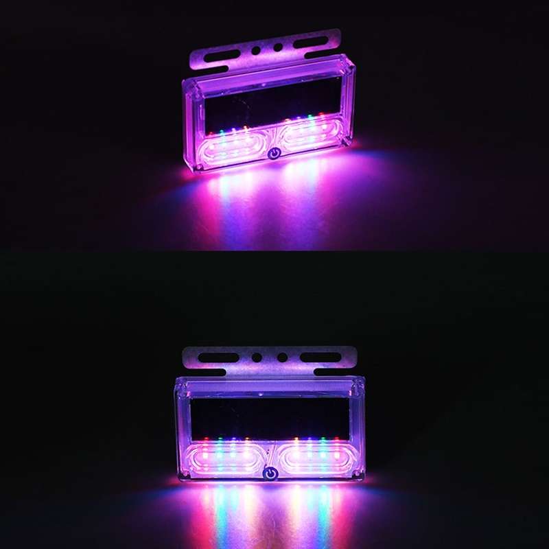 Car Solar Warning Light Anti-rear Collision LED Tail Light(Double-sided Glue)