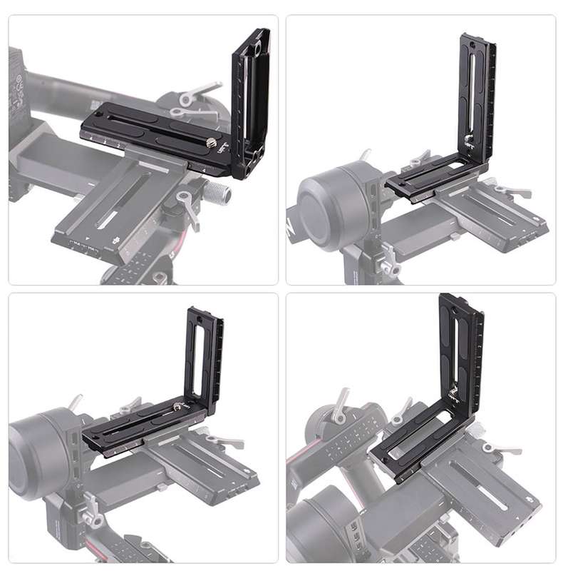 JLWIN Quick Release Plate L Bracket Plate for DJI Ronin RS 2 / RSC 2 / RS 3 Gimbal Stabiliser