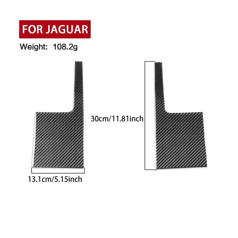 For Jaguar F-TYPE 2013+ Left And Right Drive Universal Instrument Center Air Vent Sticker(Black)