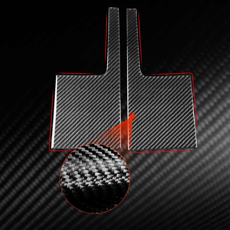 For Jaguar F-TYPE 2013+ Left And Right Drive Universal Instrument Center Air Vent Sticker(Black)