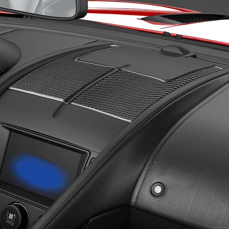 For Jaguar F-TYPE 2013+ Left And Right Drive Universal Instrument Center Air Vent Sticker(Black)