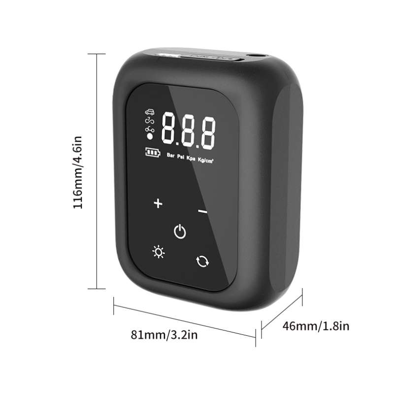 Multifunctional Portable Car Electric Wireless Tire Inflator Pump(Mechanical Button)