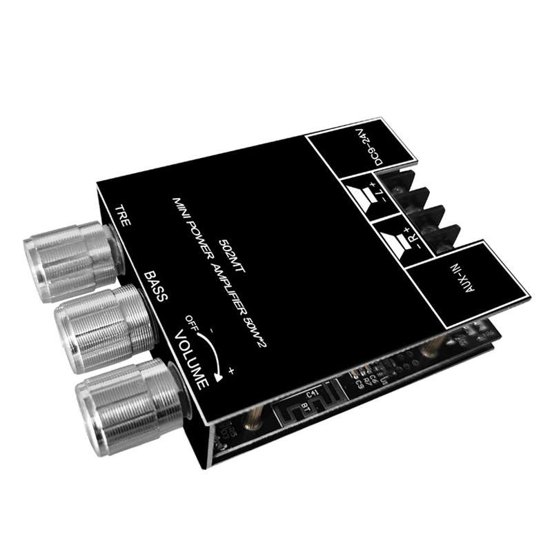 ZK-502MT 50W x 2 2.0 Stereo Bluetooth Audio Digital HIFI Power Pipe Module